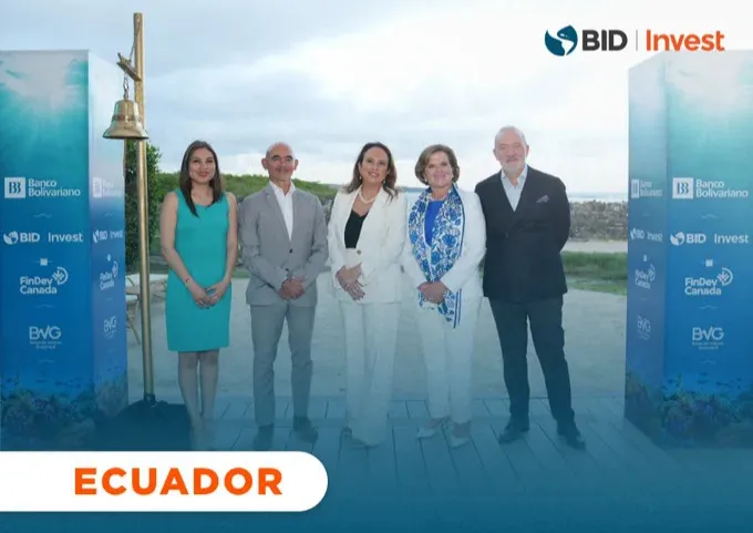 BID Invest y Banco Bolivariano bono azul