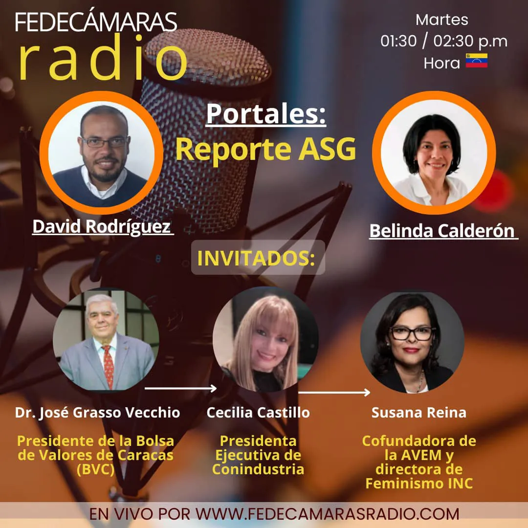Flyer Programa Reporte ASG Fedecámaras Radio - día 9 septiembre 2025