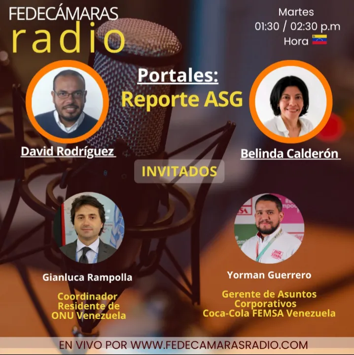 Flyer Programa Reporte ASG Fedecámaras Radio - martes 07 de octubre 2025
